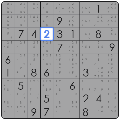 sudoku with auto candidate